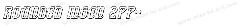 Rounded Mgen 2pp字体转换